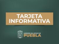 Tarjeta informativa del titular del Ejecutivo Estatal