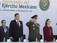 En Oriental, presidenta Claudia Sheinbaum conmemora al Ej&eacute;rcito Mexicano