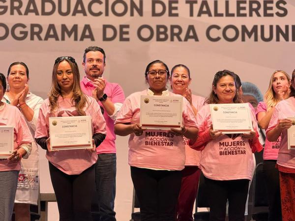 Talleres de Obra comunitaria fortalecen el tejido social con mujeres capacitadas para una vida laboral