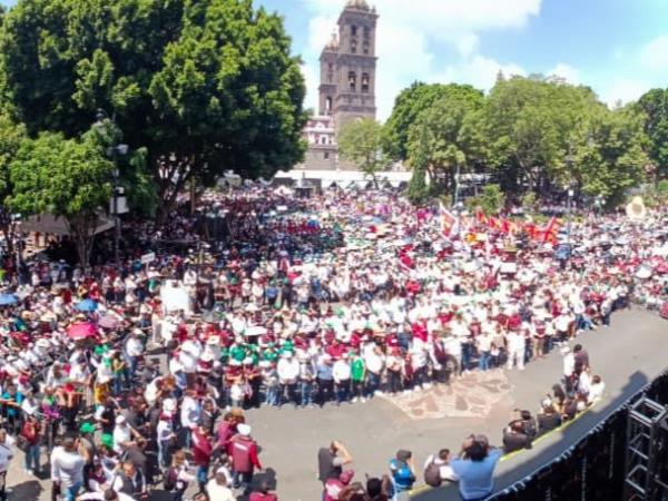 Con unidad, Puebla muestra solidaridad en la defensa de la soberanía nacional