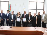 Firma de convenio de colaboraci&oacute;n entre CECSNSP y COPARMEX Puebla