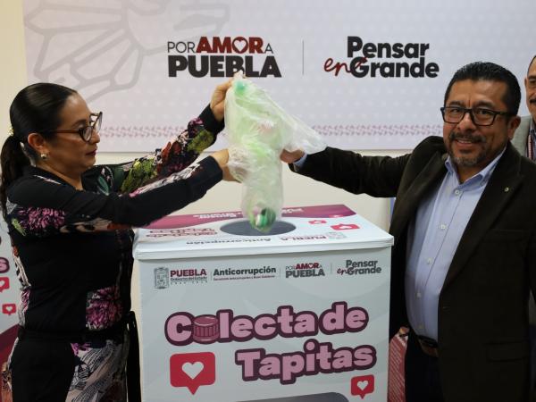 Gobierno estatal impulsa colecta de tapitas en beneficio a infancias con cáncer