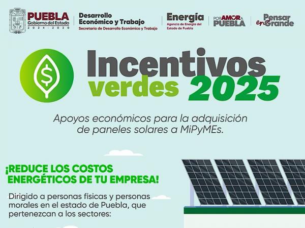 Programa “Incentivos Verdes” impulsa a las MiPyMEs con energía solar y financiamiento