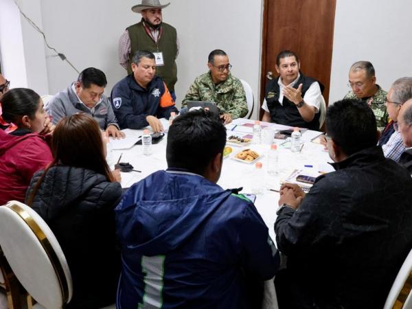 Gobierno de Puebla con apoyo del gobierno federal salvaguarda la vida de las familias poblanas en la Sierra Norte