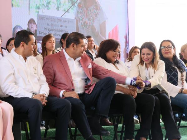 Casas Carmen Serdán son refugios seguros para mujeres, reconoce Olimpia Coral