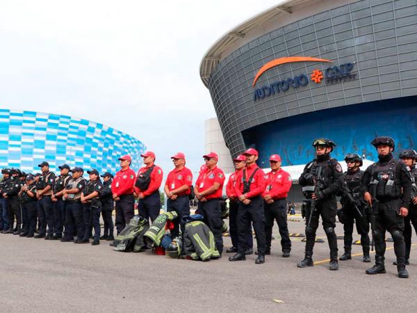 Fuerzas de seguridad coordinan operativo ante eventos deportivos y musicales