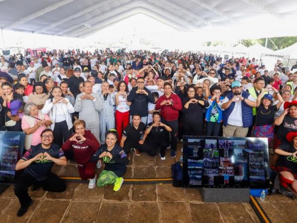 Por una vida saludable, Gobierno de Puebla organiza Primer Gran Zumbatón Estatal 2025