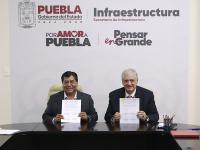 Secretar&iacute;a de Infraestructura e ISSSTEP firman convenio para obra a favor de derechohabientes