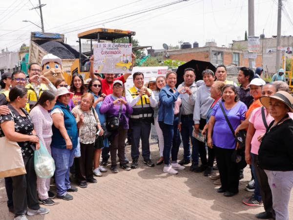 Secretaría de Infraestructura avanza 45 por ciento en la pavimentación de Av. 16 de Septiembre