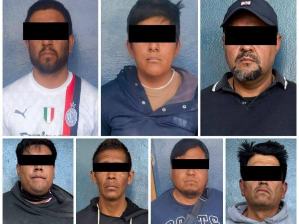 Detiene SSP a siete hombres por lesiones y daño en propiedad ajena