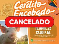 Cancelan evento "Cerdito Encebado varonil y femenil" en Zoquitl&aacute;n
