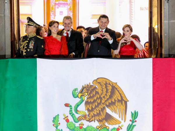 Con patriotismo, Puebla vibra con primer grito de Independencia del gobernador Alejandro Armenta