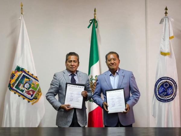 Policía Auxiliar y CECSNSP signan convenio para evaluaciones de control y confianza
