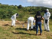 Gobierno del Estado participa en exhumaci&oacute;n de canino en Malacatepec