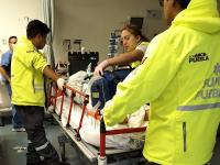 Realizan traslado a&eacute;reo de paciente con traumatismo severo desde Zacapoaxtla