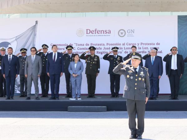 Rinde protesta coordinador territorial de la Guardia Nacional Región Centro