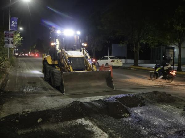 Rehabilitación nocturna de Prolongación Reforma mejora calles y movilidad: Armenta Mier