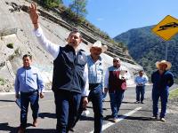 Avanza Carretera Interserrana, obra estrat&eacute;gica que conectar&aacute; la Sierra Norte