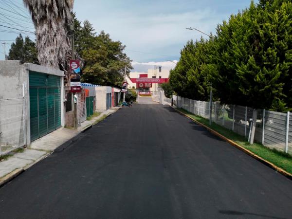 Concluye Gobierno del Estado pavimentación de calles Popocatépetl y Del Rey