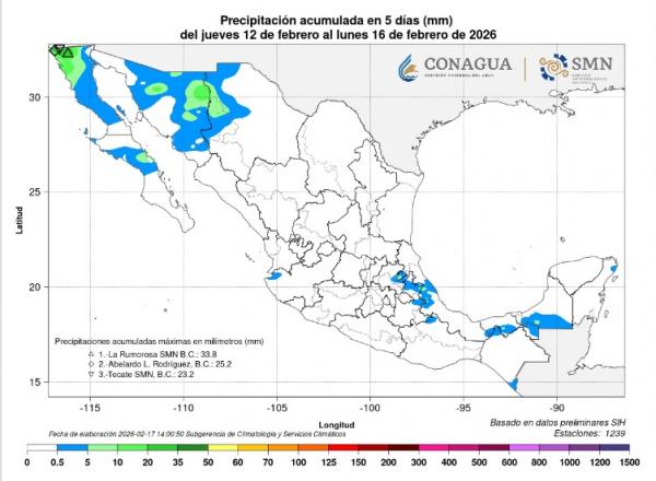 Gobierno de Puebla emite recomendaciones por Frente Frío No. 36