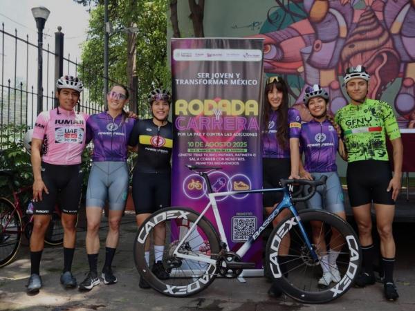 Juventud poblana lista para la caminata y rodada “Por la Paz contra las Adicciones”