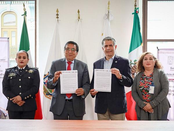 Policía Auxiliar signa convenio de colaboración para evaluaciones de control y confianza