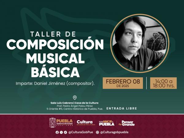 Secretaría de Arte y Cultura invita al curso gratuito de composición musical