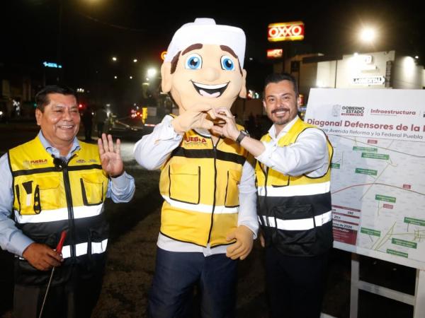 Gobierno Estatal trabaja 24/7 en territorio; trenes de pavimentación avanzan en la Diagonal