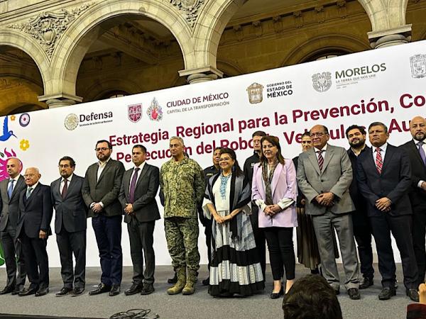 Cdmx, Puebla, Morelos y Estado de México coordinan acciones contra robo de autos