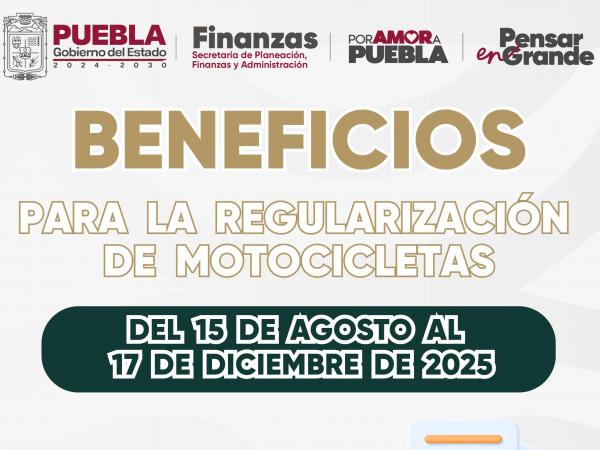 Gobierno del Estado otorga facilidades y beneficios para regularización de motocicletas