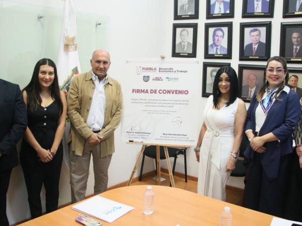Convenio impulsa derechos humanos y desarrollo económico en Puebla