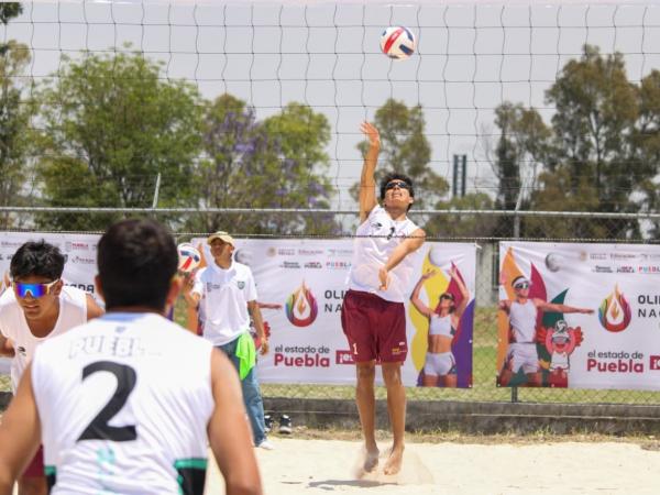 Puebla recibe voleibol de playa en el marco de la Olimpiada Nacional