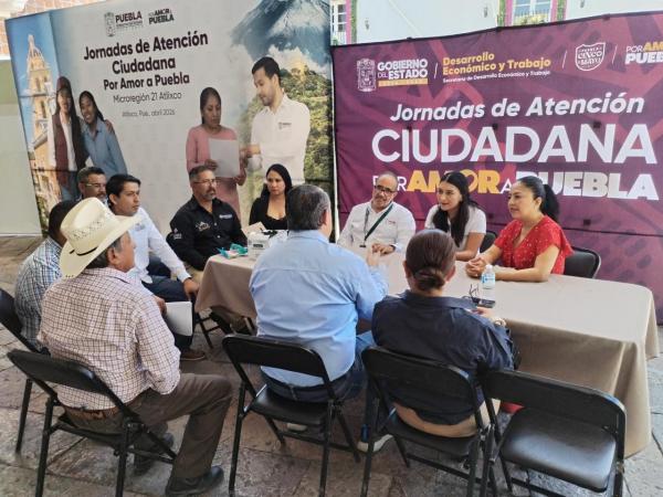 Acerca SEDETRA servicios a Atlixco con Jornada de Atención Ciudadana