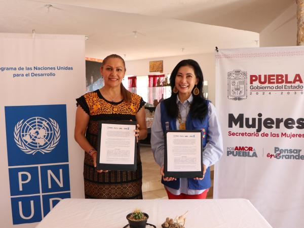 Secretaría de las Mujeres consolida alianza con PNUD y amplía atención en Tehuacán