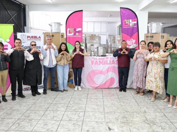 SEDIF equipa desayunadores para mejorar nutrición de la niñez poblana