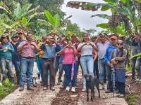 Obra comunitaria fortalece la riqueza comunitaria de las y los productores