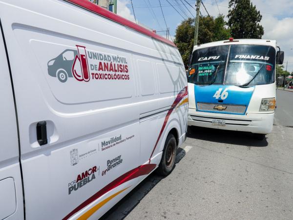 Garantiza SMT seguridad vial con pruebas toxicológicas a operadores del transporte público