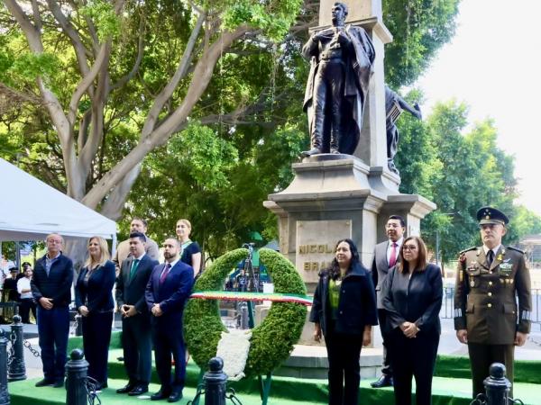 Nicolás Bravo es un ejemplo de nobleza y amor por México, así lo destacó Jaime Natale.