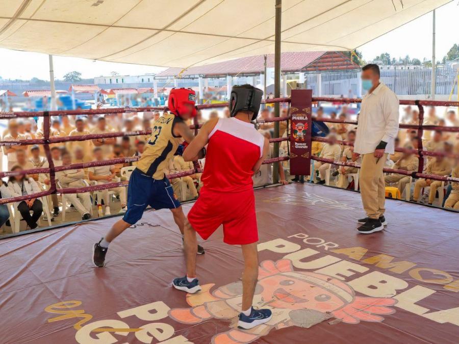 Secretarías de Seguridad Pública y Deporte realizan “1er Torneo de Box” penal de Puebla