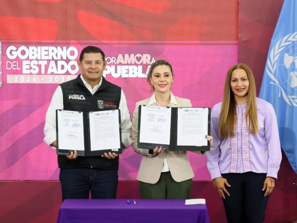 Gobierno del Estado de Puebla lidera protección de género con ONU Mujeres 