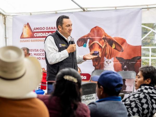 Refuerza Gobierno Estatal prevención del gusano barrenador en la Sierra Negra