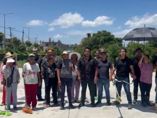 Delegados de Deporte y Juventud participan en faena comunitaria en Aparicio