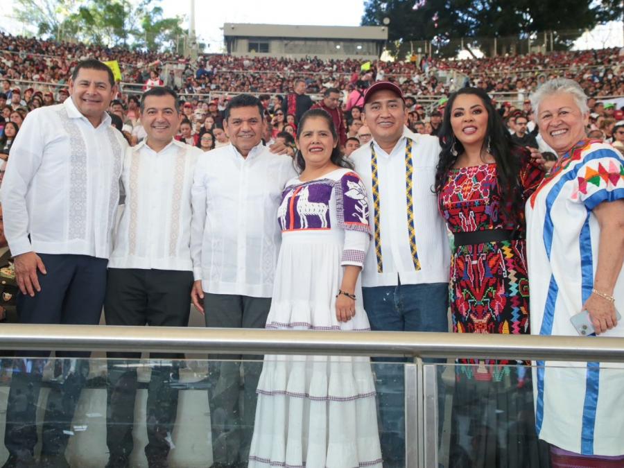 Oaxaca y Puebla unidos por el bienestar del pueblo, fortalecen transformación y seguridad