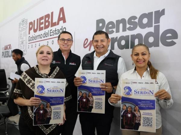 Con Premios Carmen Serdán Gobierno estatal enaltece a mujeres transformadoras de Puebla