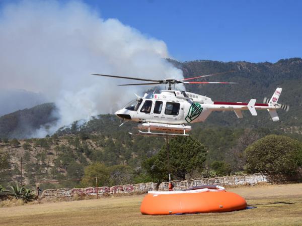 En sinergia, atiende gobierno de Puebla incendios forestales
