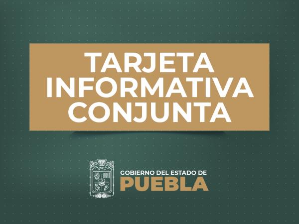Tarjeta informativa de la Secretarías de Desarrollo Turístico y de Arte y Cultura
