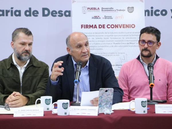 Gobierno estatal posiciona a Puebla como destino seguro y estratégico para filmaciones