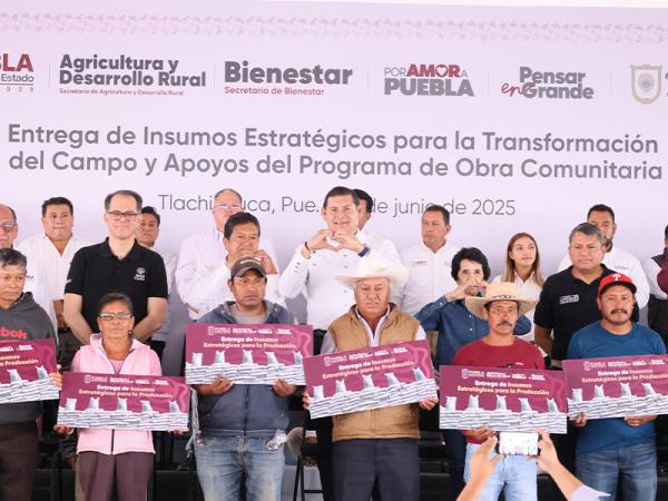 Entrega Gobernador Armenta 18 mdp en Obra Comunitaria y apoyos al campo en Tlachichuca