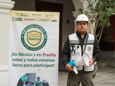 Gobierno del Estado se suma al 1er Simulacro Nacional 2026