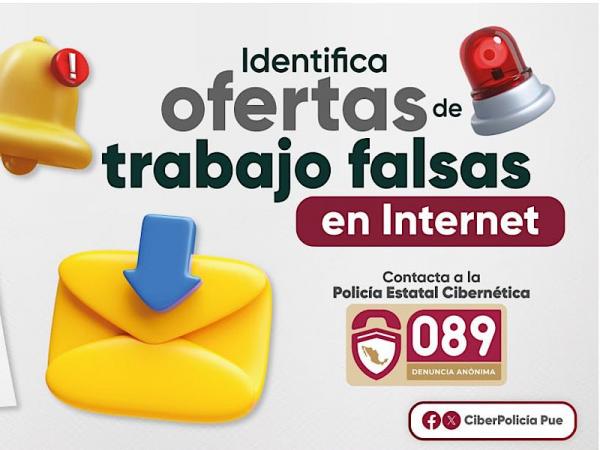 Alerta SSP sobre ofertas de trabajo falsas en Internet